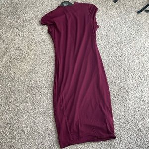 Burgundy Stella luce dress